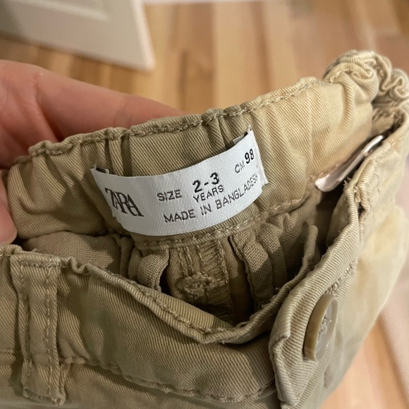 Zara khaki pants boy 2-3T - Picture 3 of 3